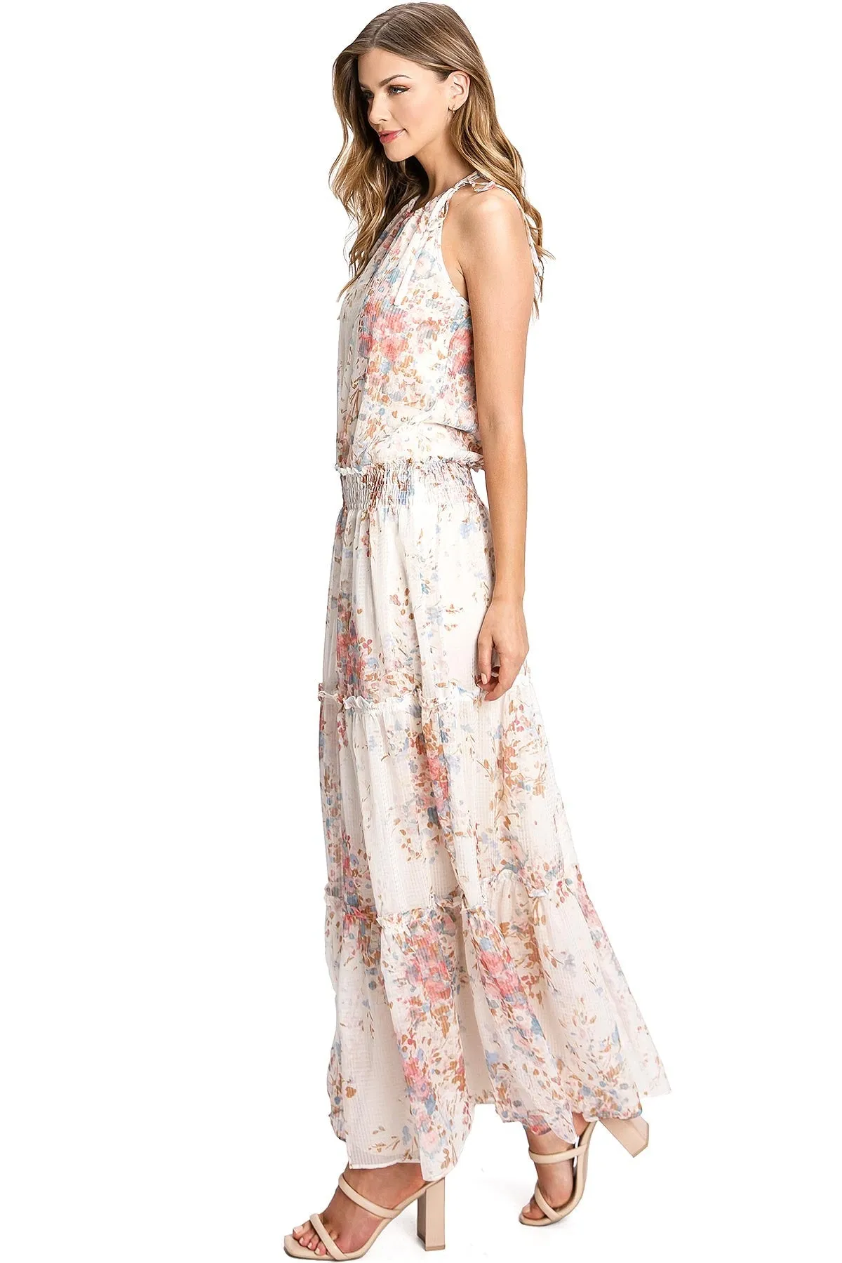 Floral Tranquility Maxi Dress