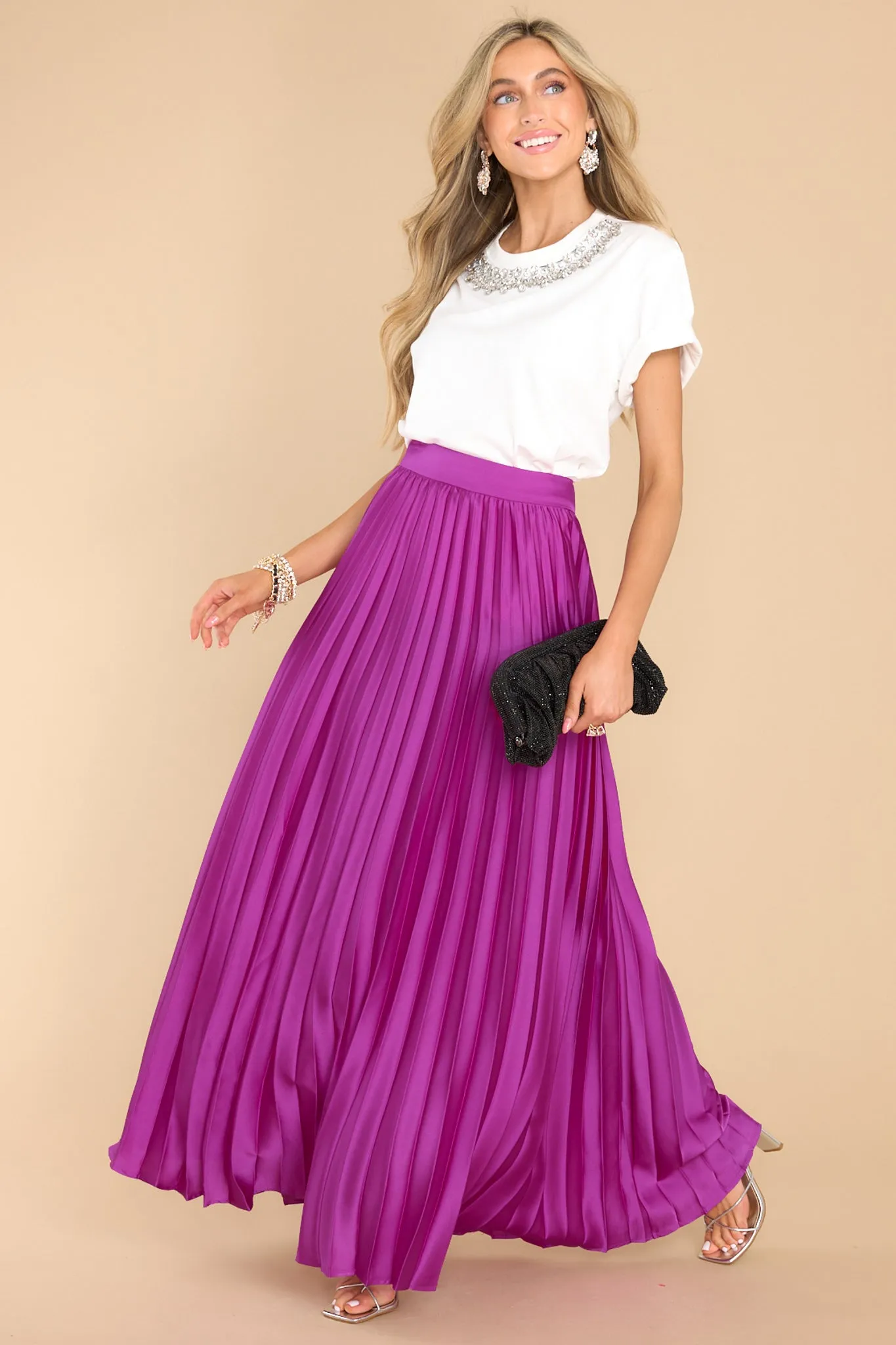 Four Elements Magenta Maxi Skirt