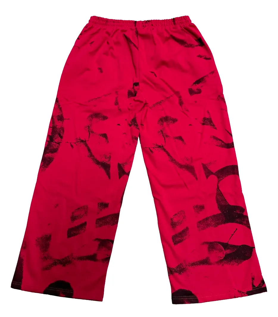 Gold Vintage Gallery Raspberry Hills 'Graffiti' Red Sweatpants