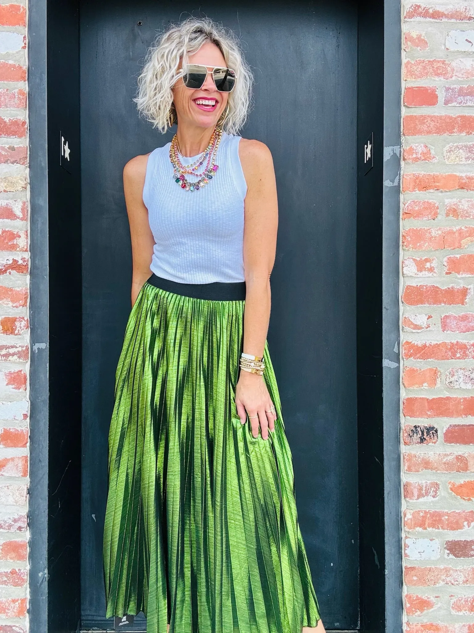 Green Maxi Skirt