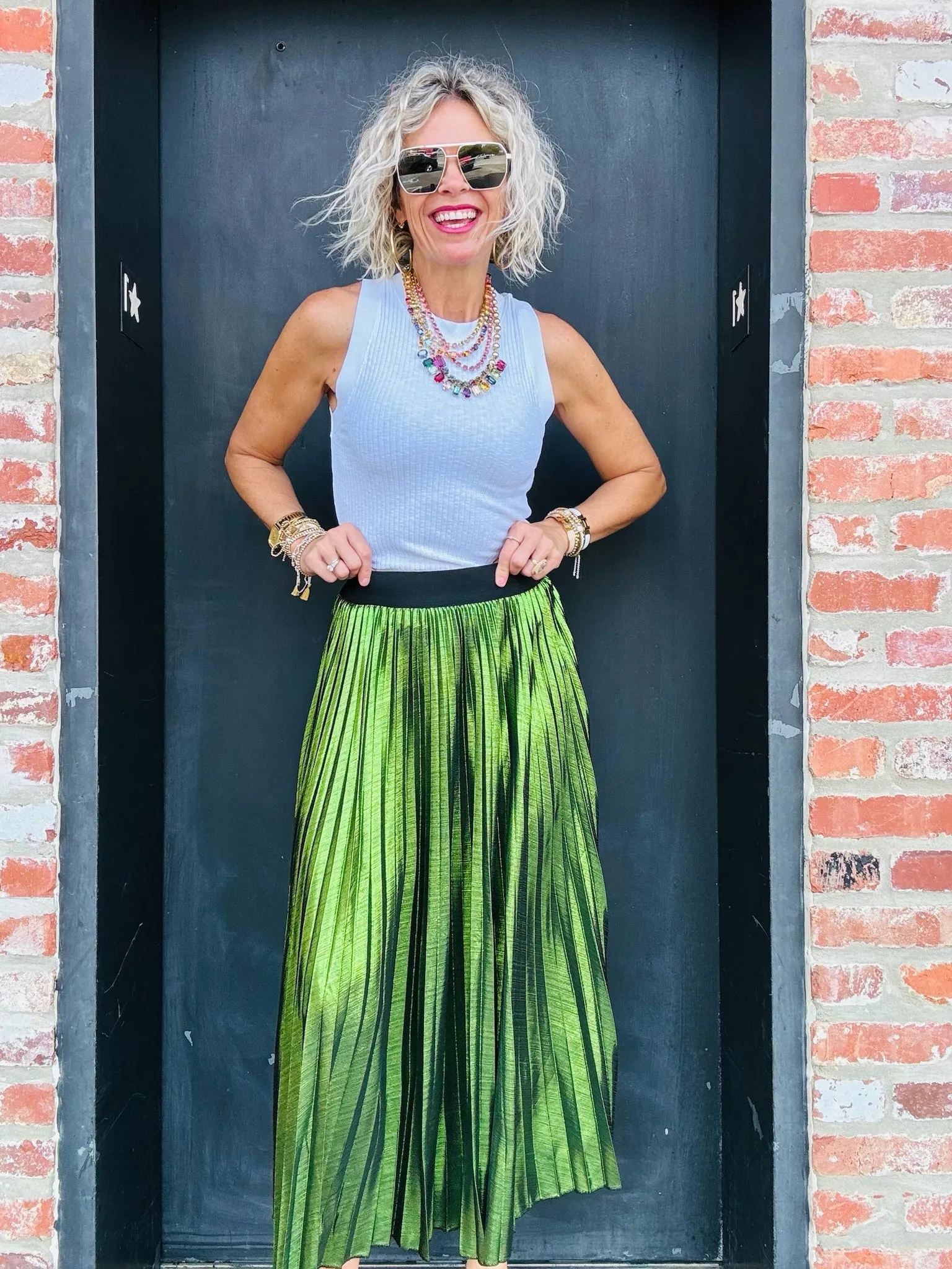 Green Maxi Skirt