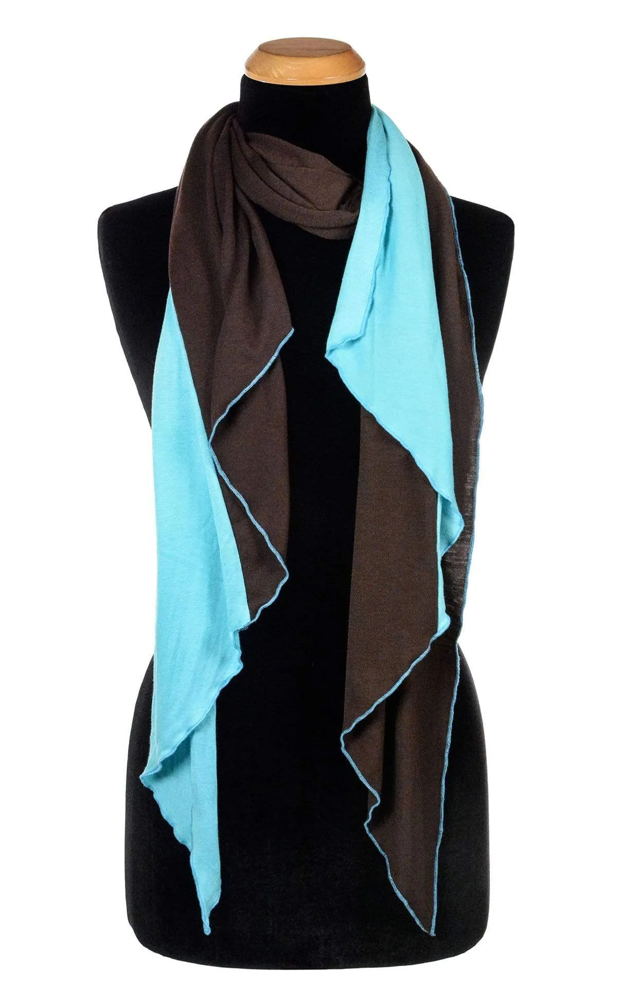 Handkerchief Scarf - Two-Tone, Jersey Knit