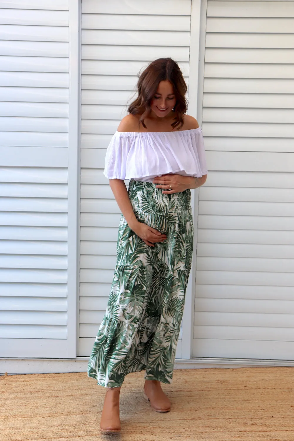 Hayman Maxi Skirt in Queen Palm