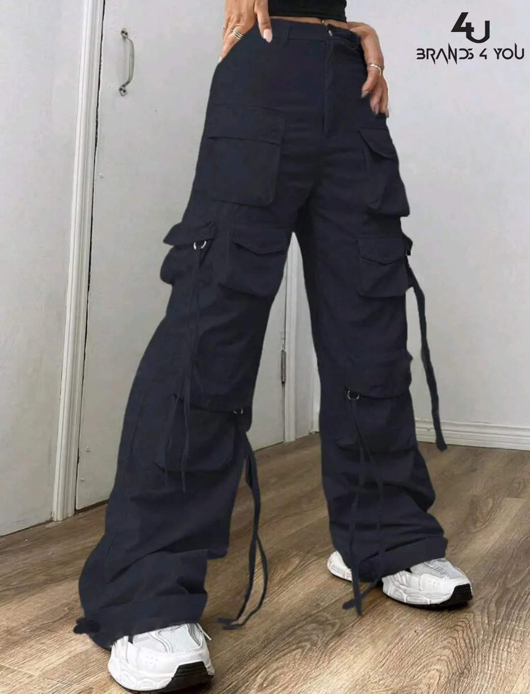 High Waist 12 pocket cargo pant