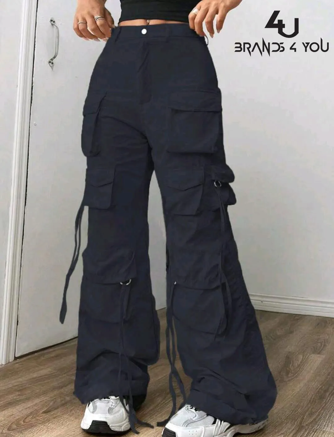 High Waist 12 pocket cargo pant