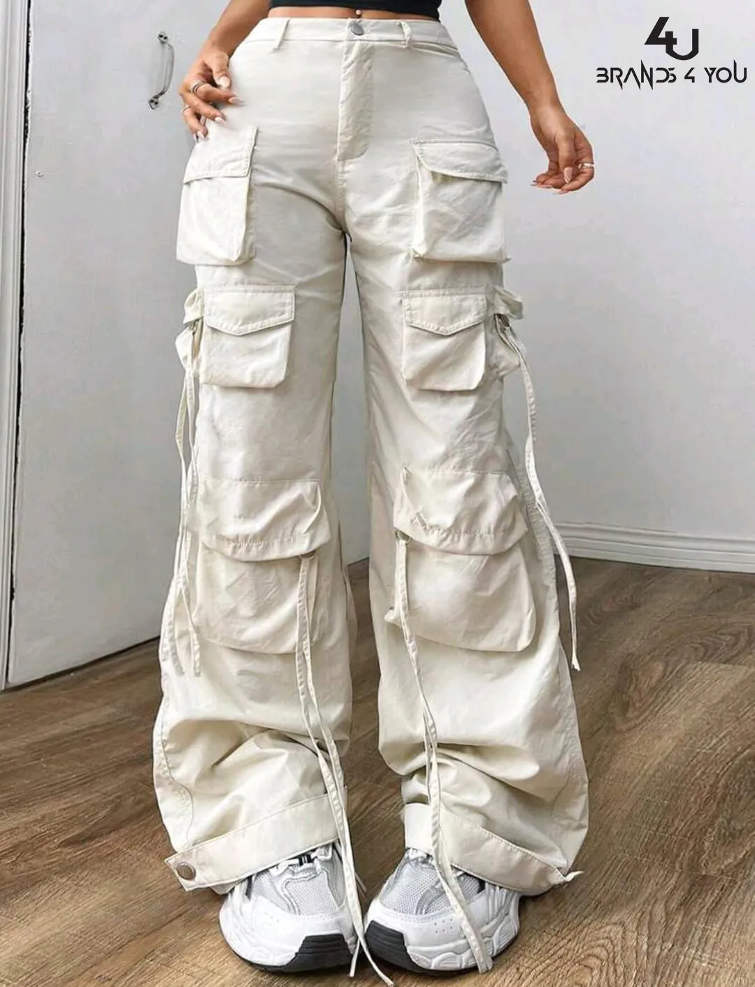 High Waist 12 pocket cargo pant