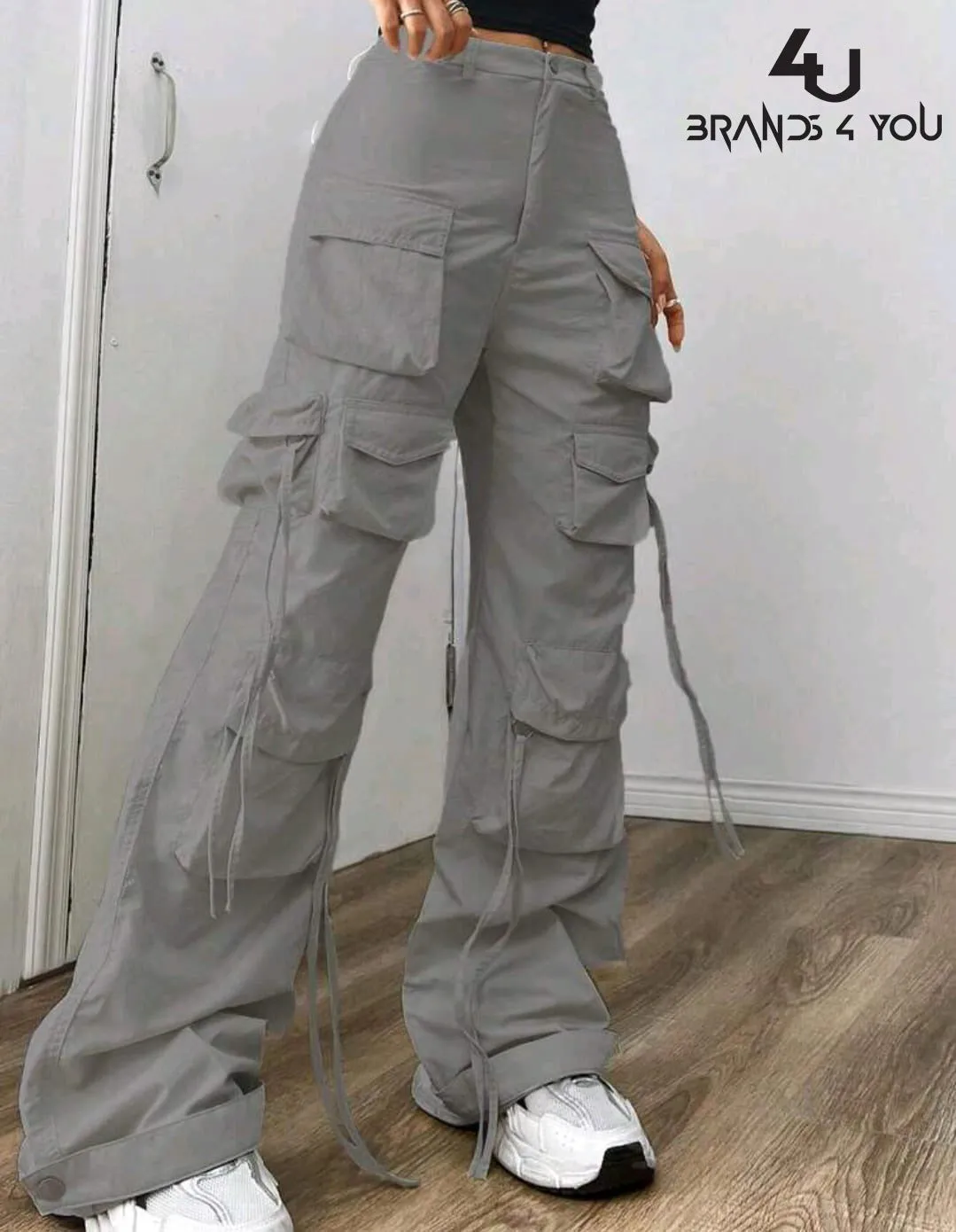 High Waist 12 pocket cargo pant