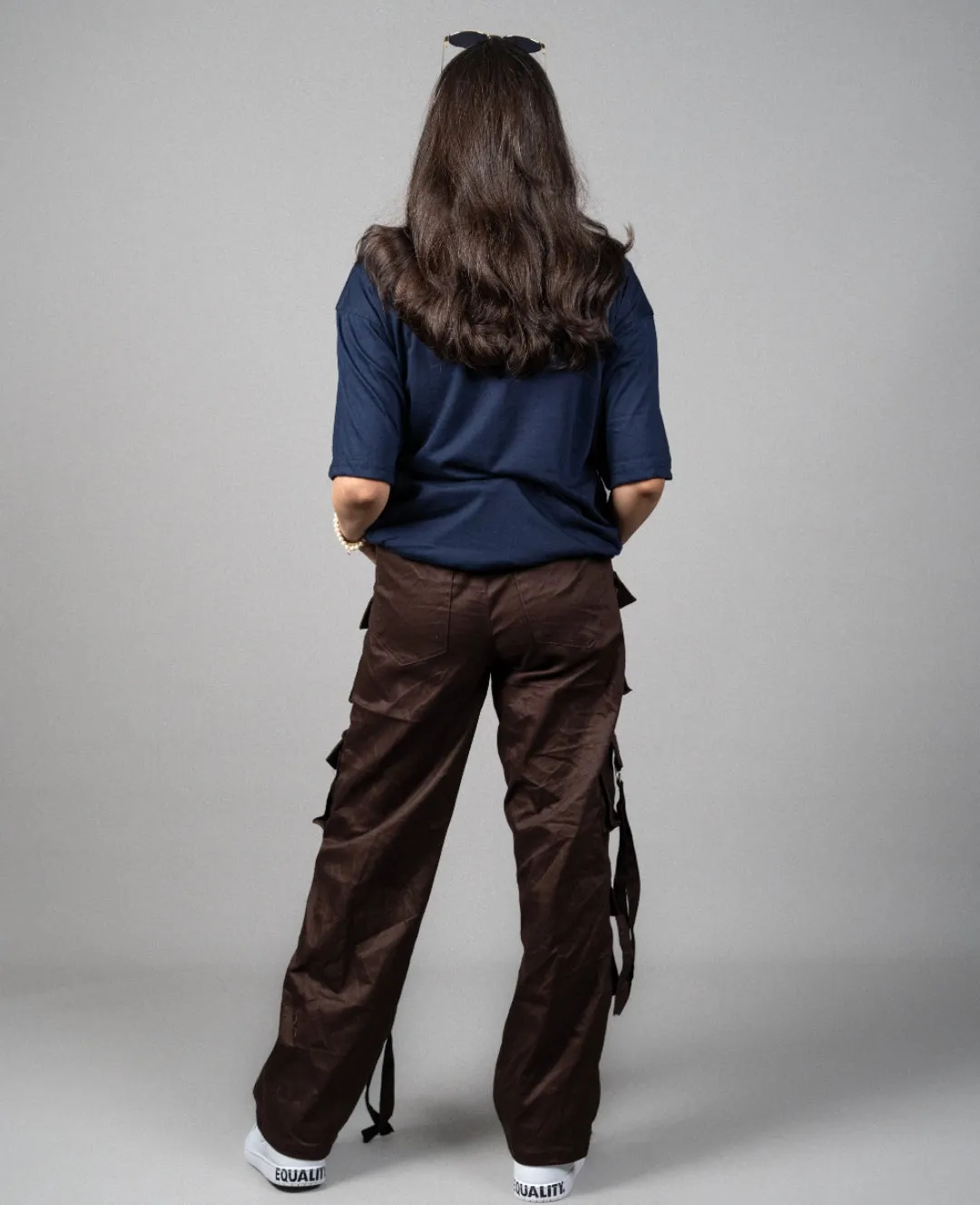 High Waist 12 pocket cargo pant