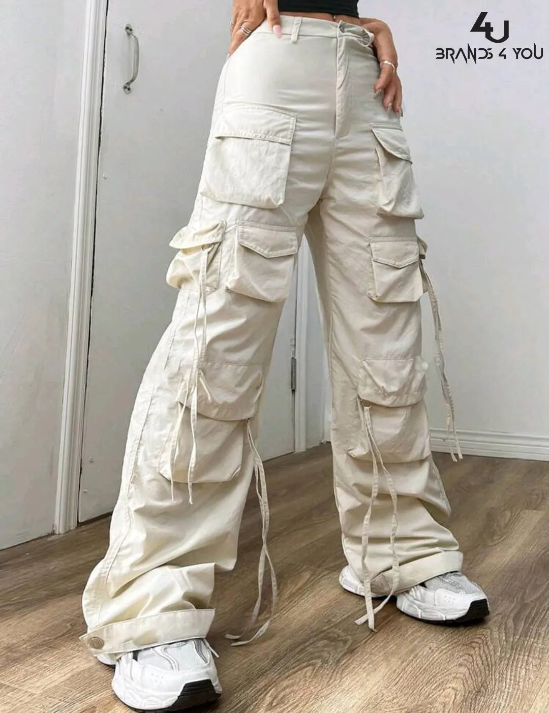 High Waist 12 pocket cargo pant