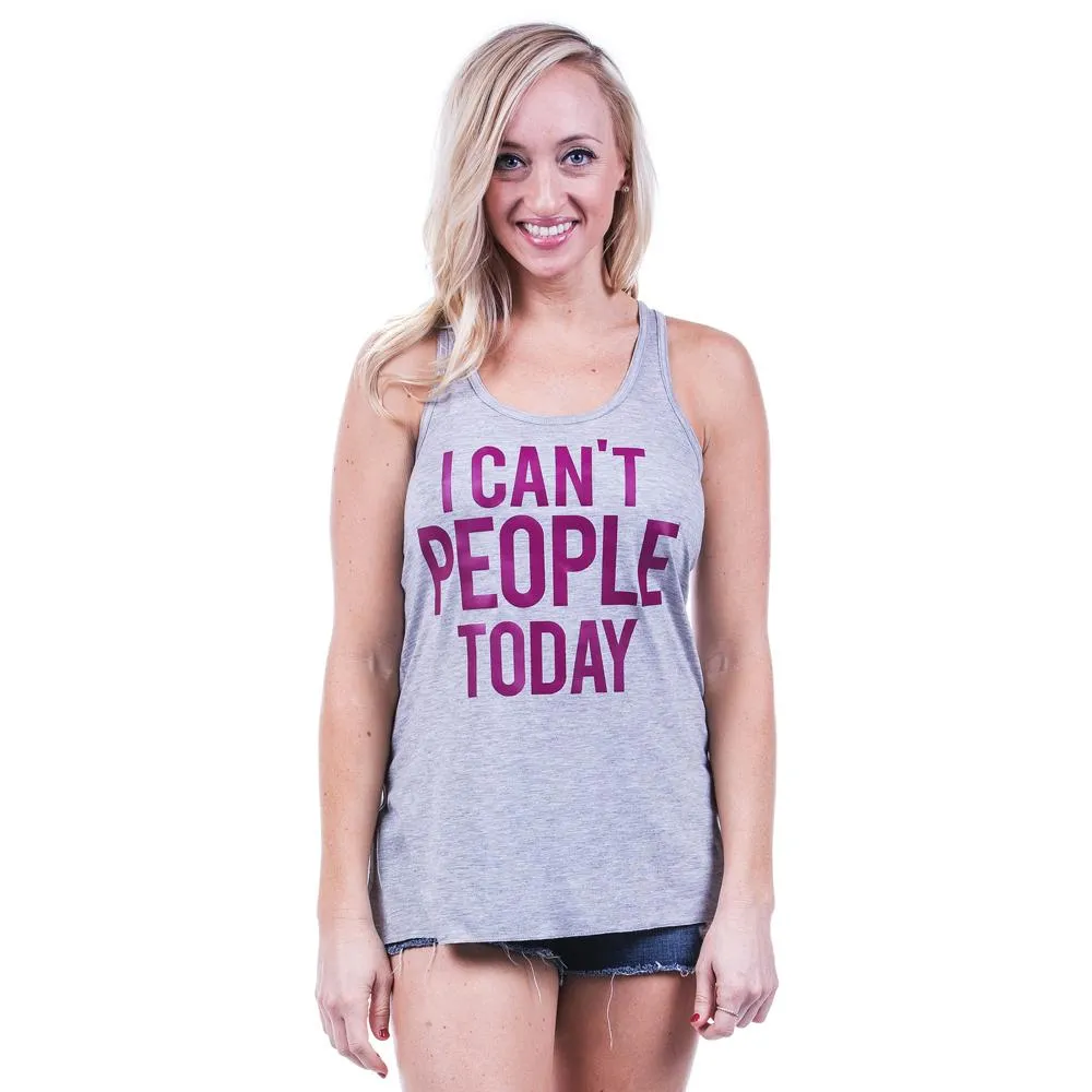 I cant people today Tank tops 4 colors S - XXL