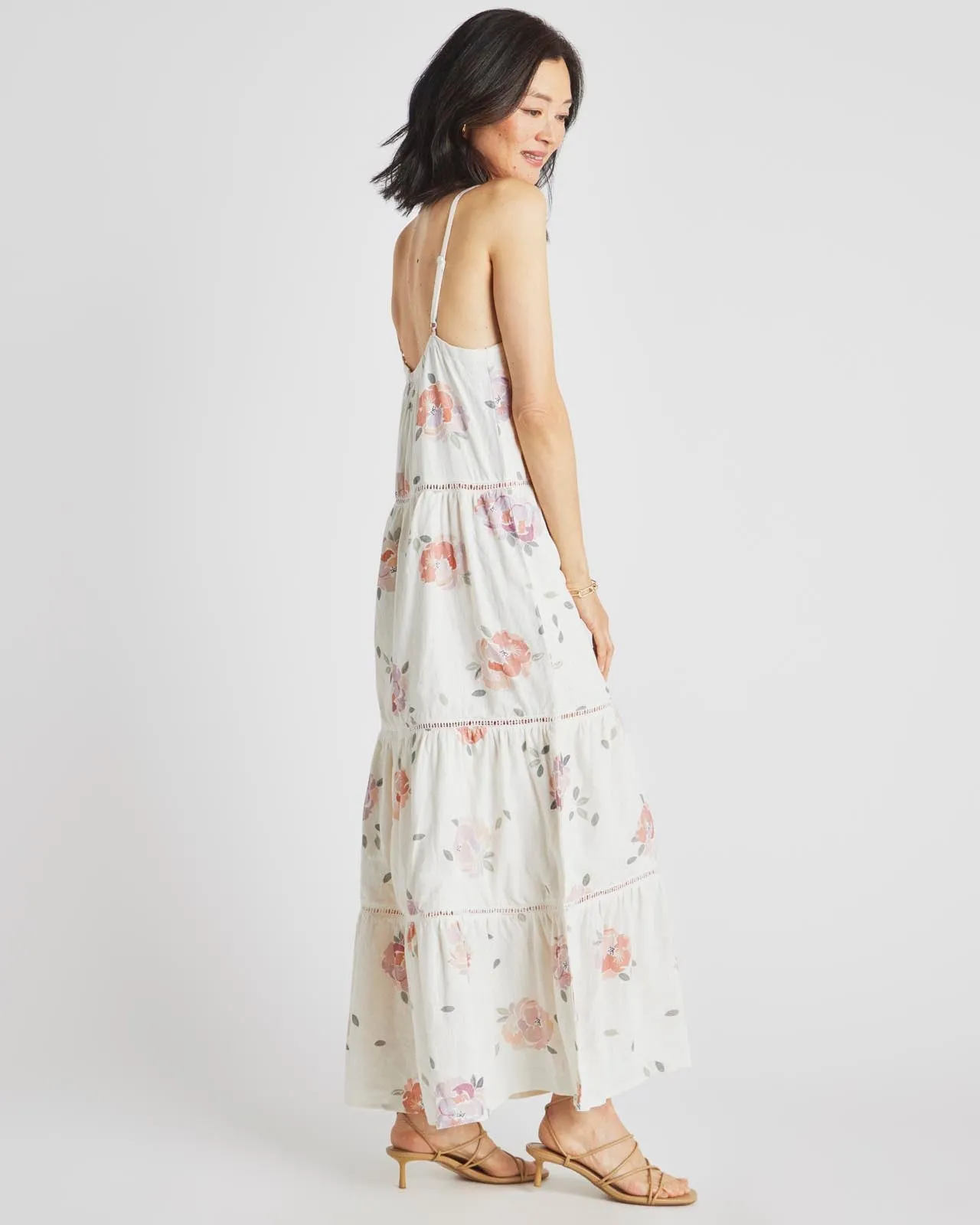 Jaqueline Spring Rose Maxi Dress