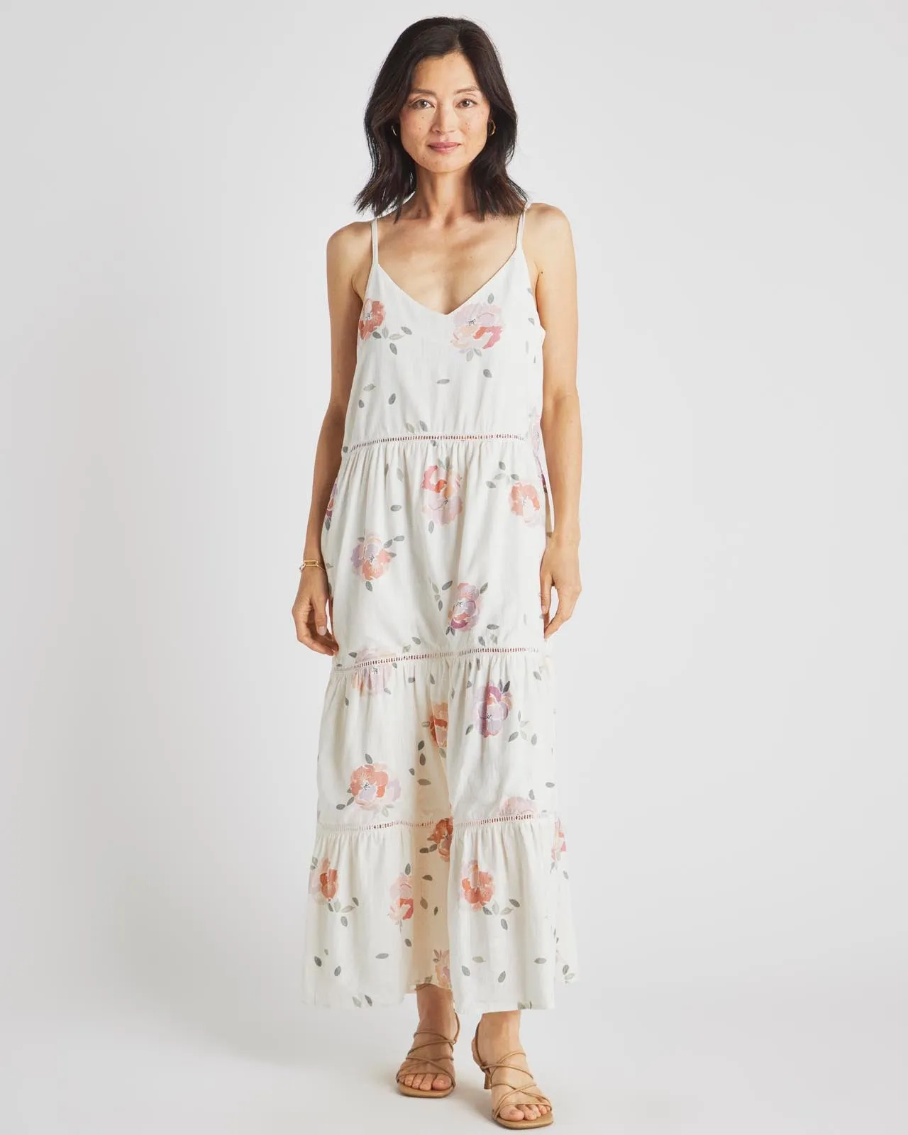 Jaqueline Spring Rose Maxi Dress