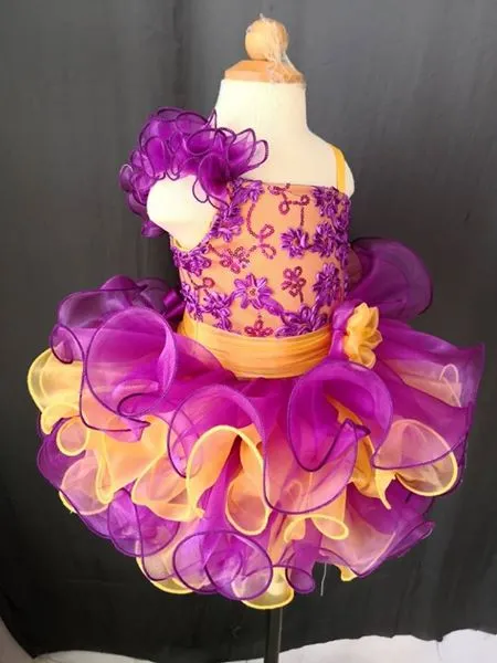 Jennifer Wu Flower Girl Natural Cupcake Pageant Dress