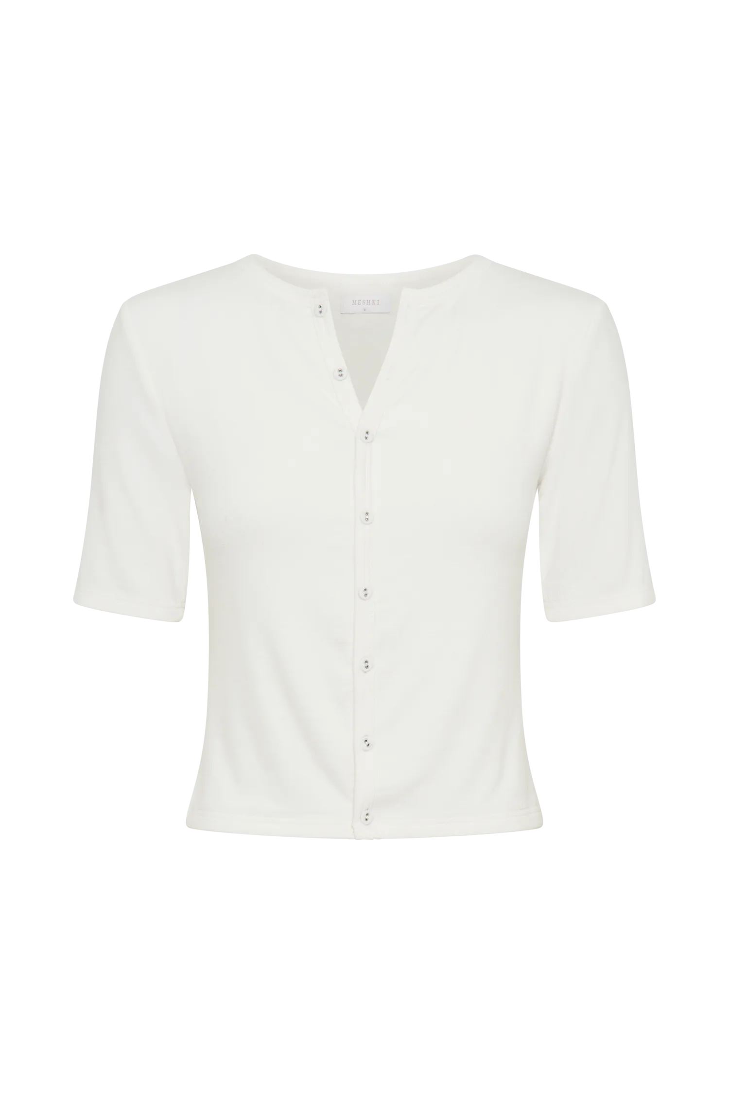 Jonah Button Up Modal Top - Ivory