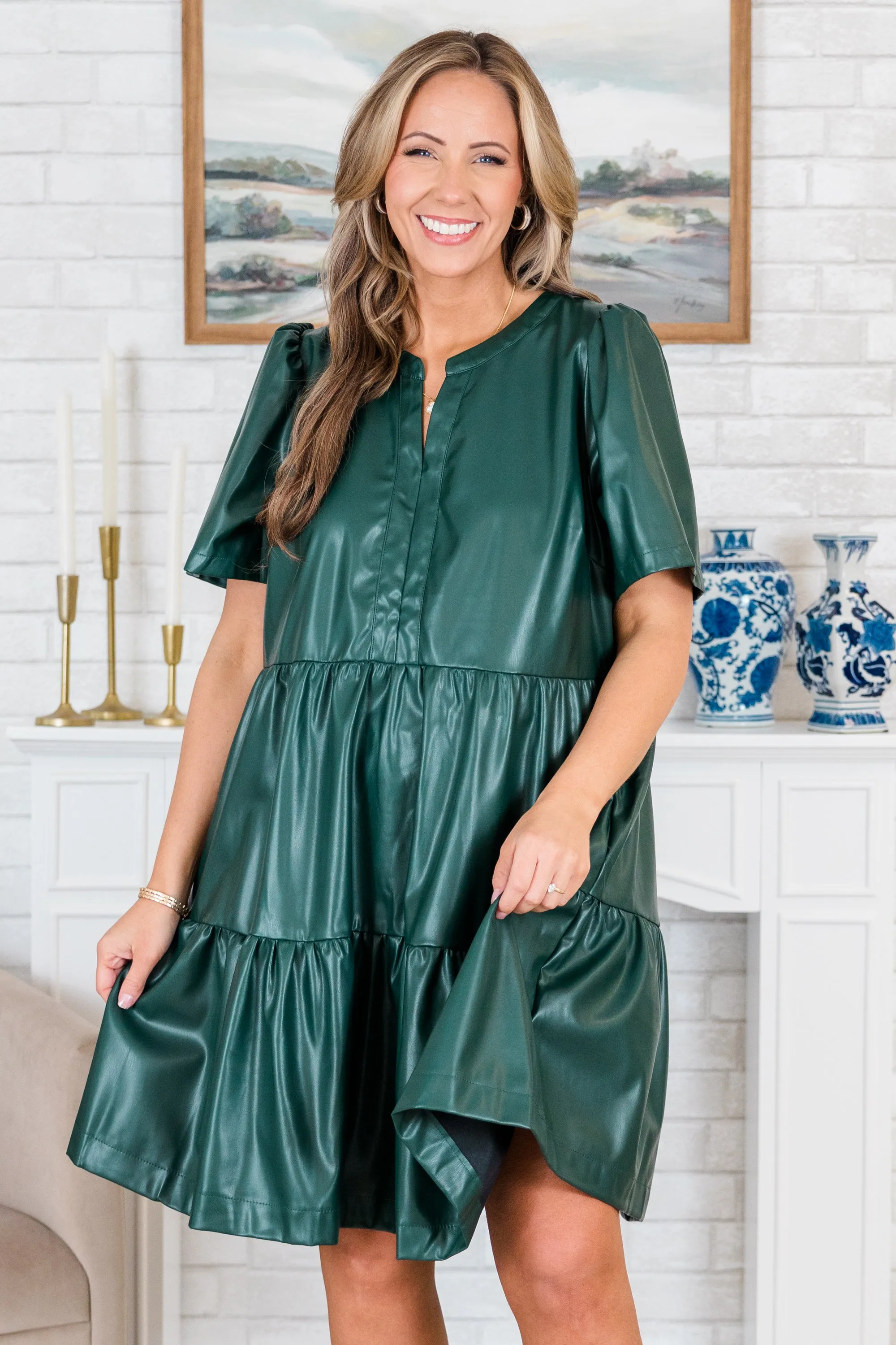 Journey of Love Dress, Hunter Green