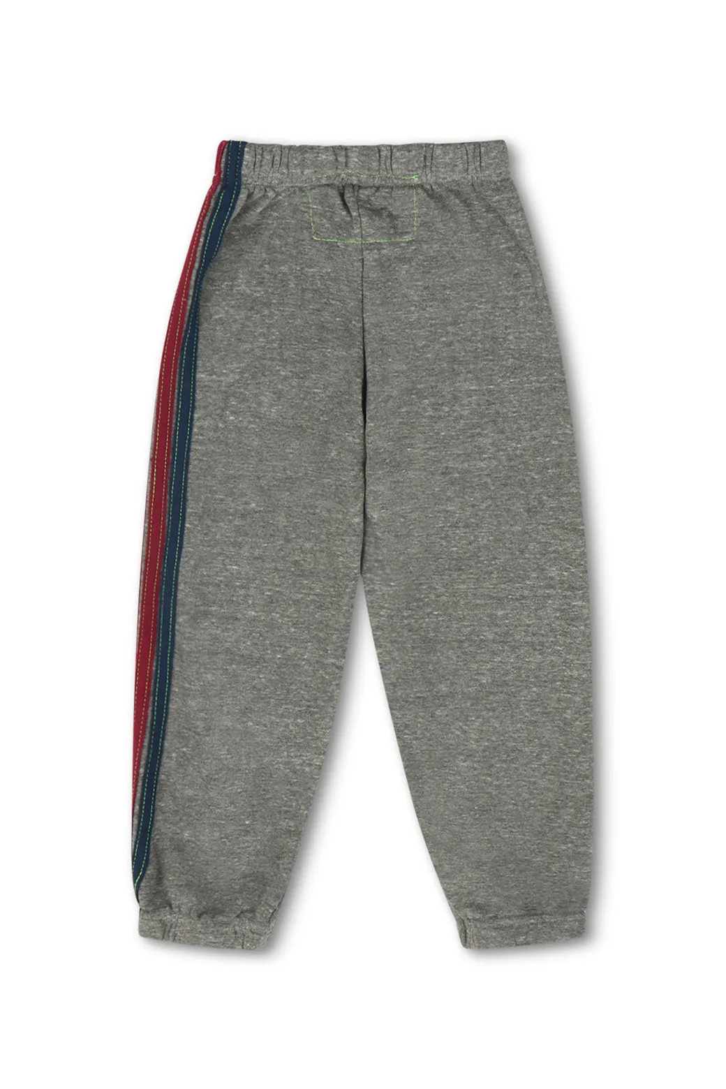 KID'S 5 STRIPE SWEATPANTS - HEATHER GREY