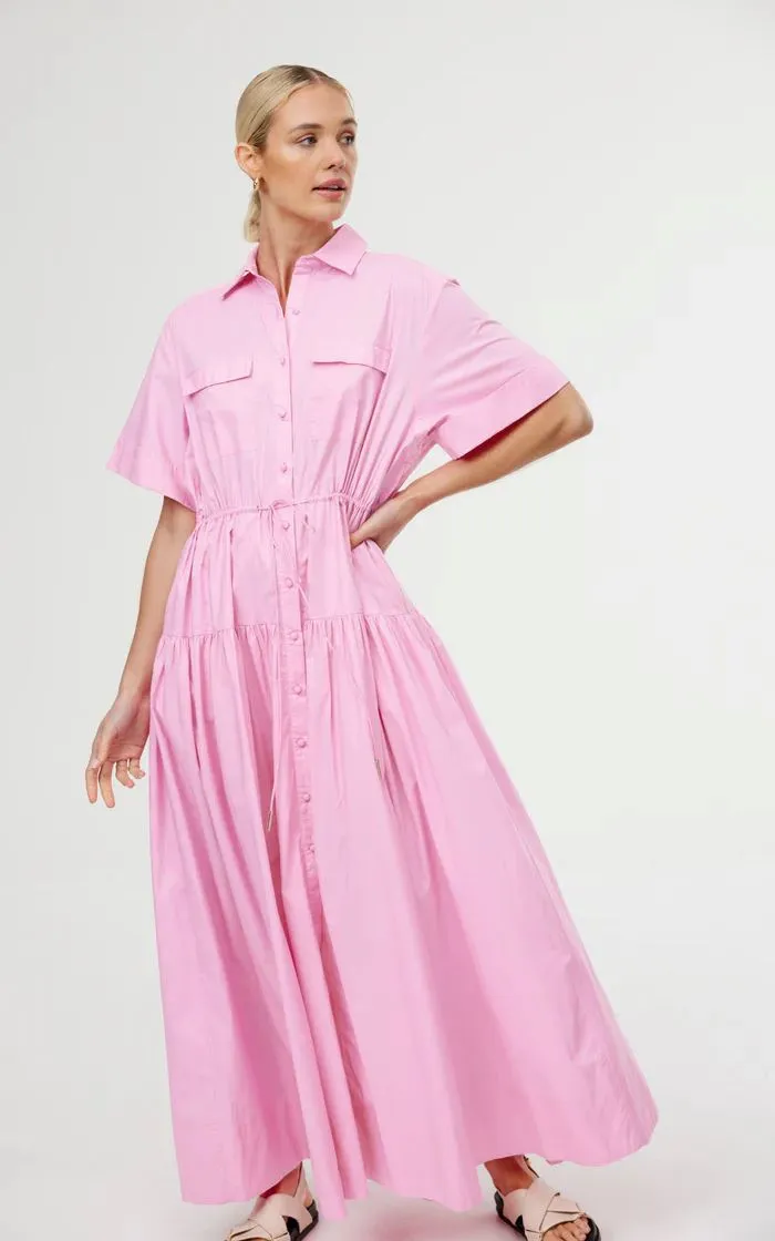 Kinney Maeve Maxi Dress - Flamingo