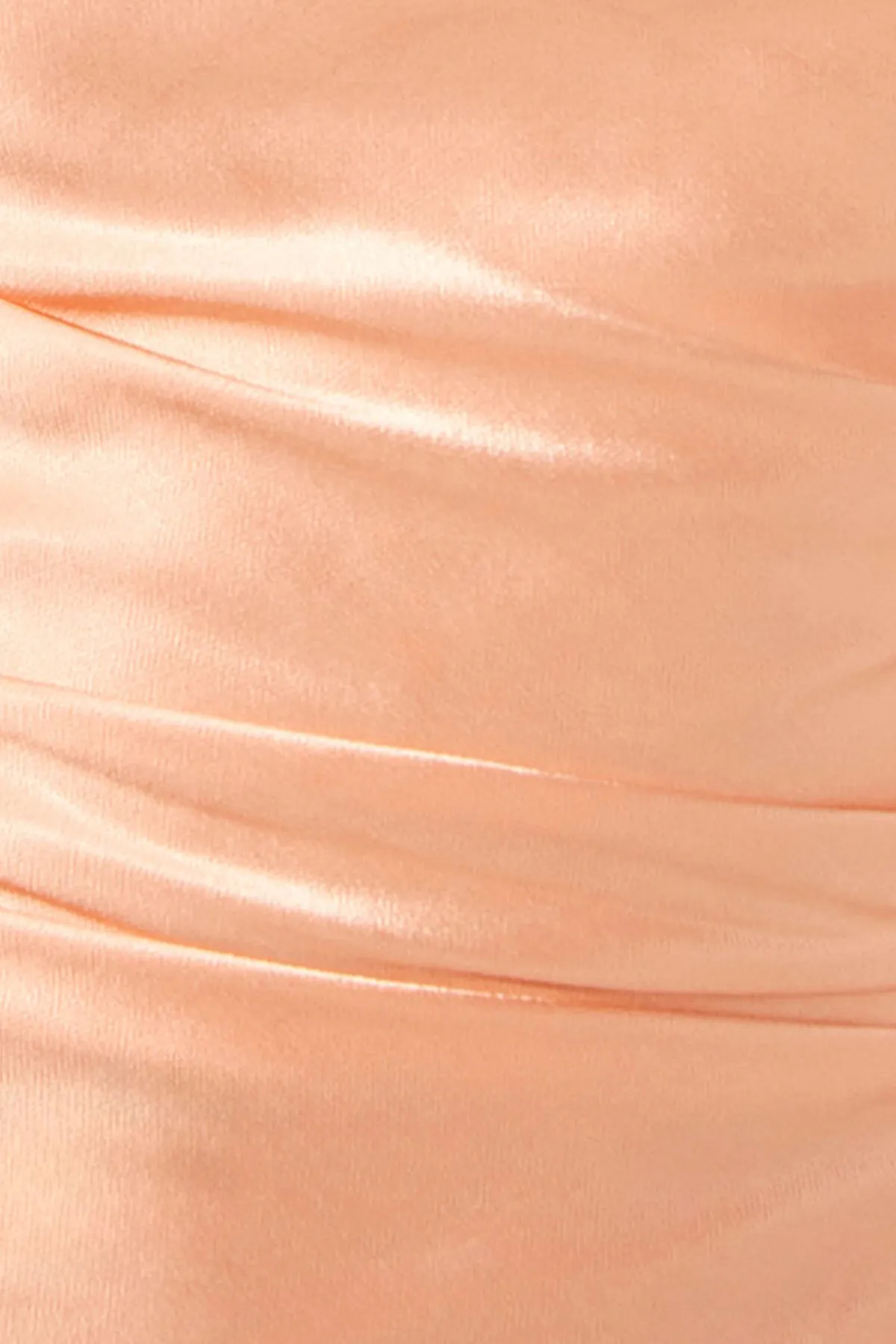 LA LUNE ASYMMETRICAL GATHERED MAXI DRESS - PEACH