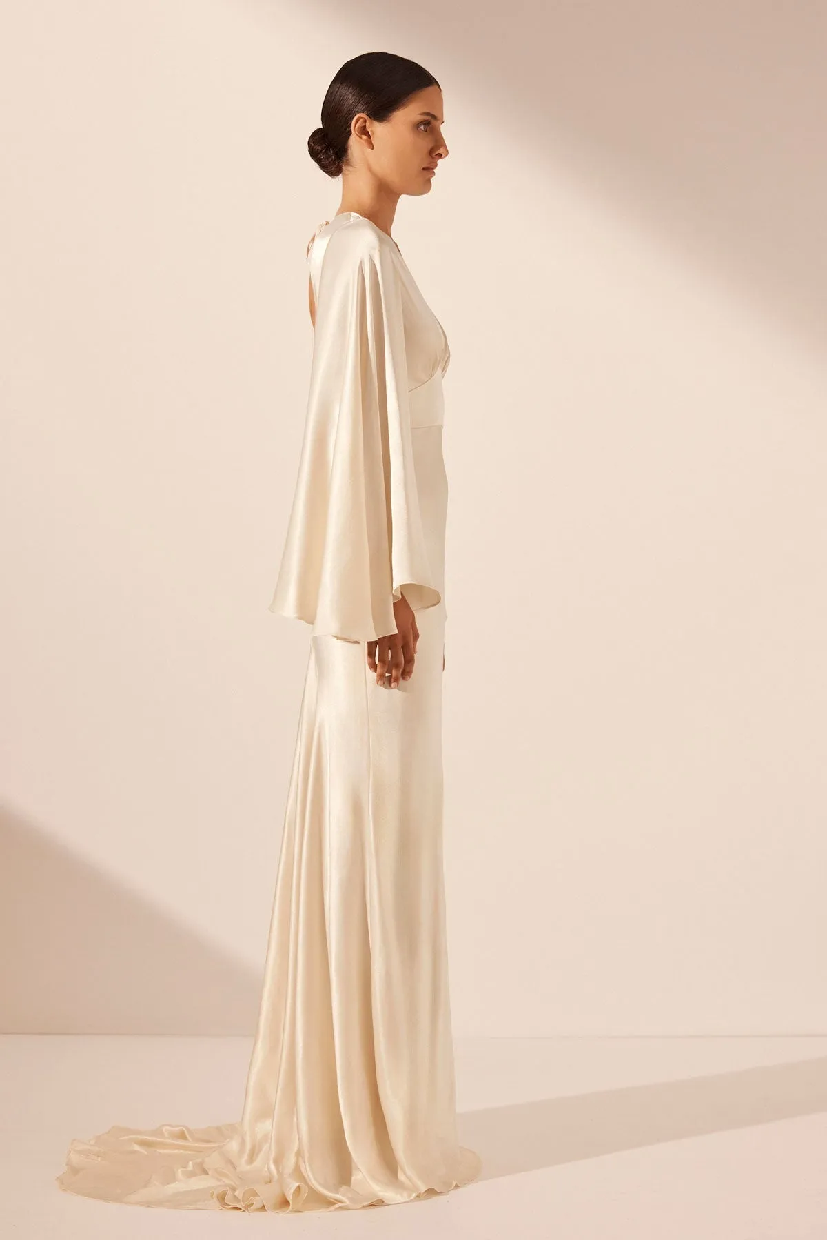 LA LUNE BACKLESS MAXI DRESS - CREAM