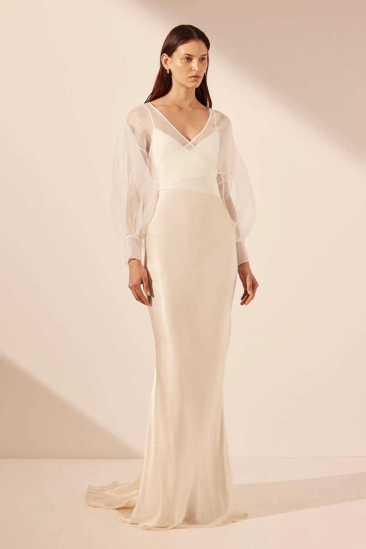 LA LUNE LOW BACK MAXI DRESS - CREAM