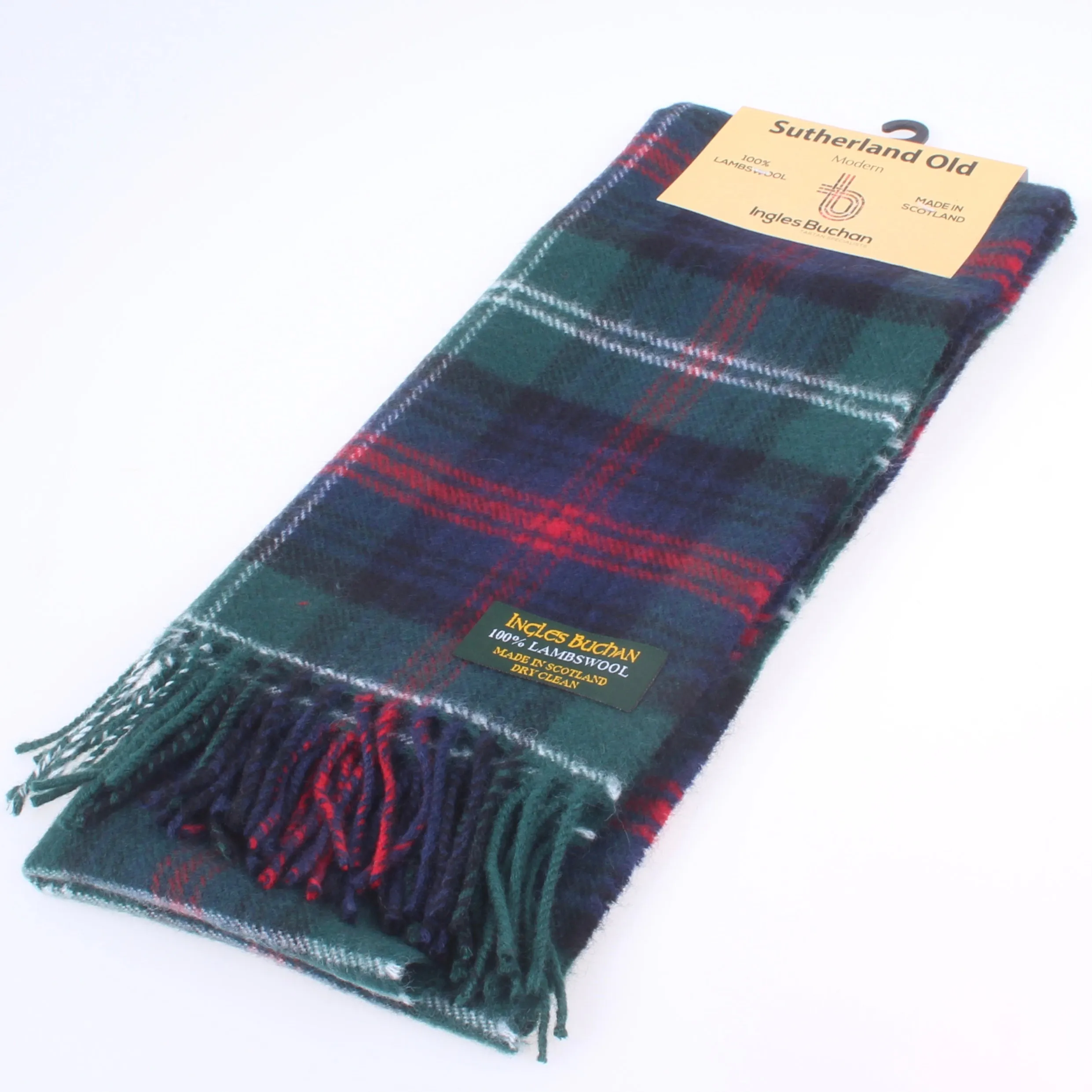 Lambswool Scarf in Sutherland Modern Tartan