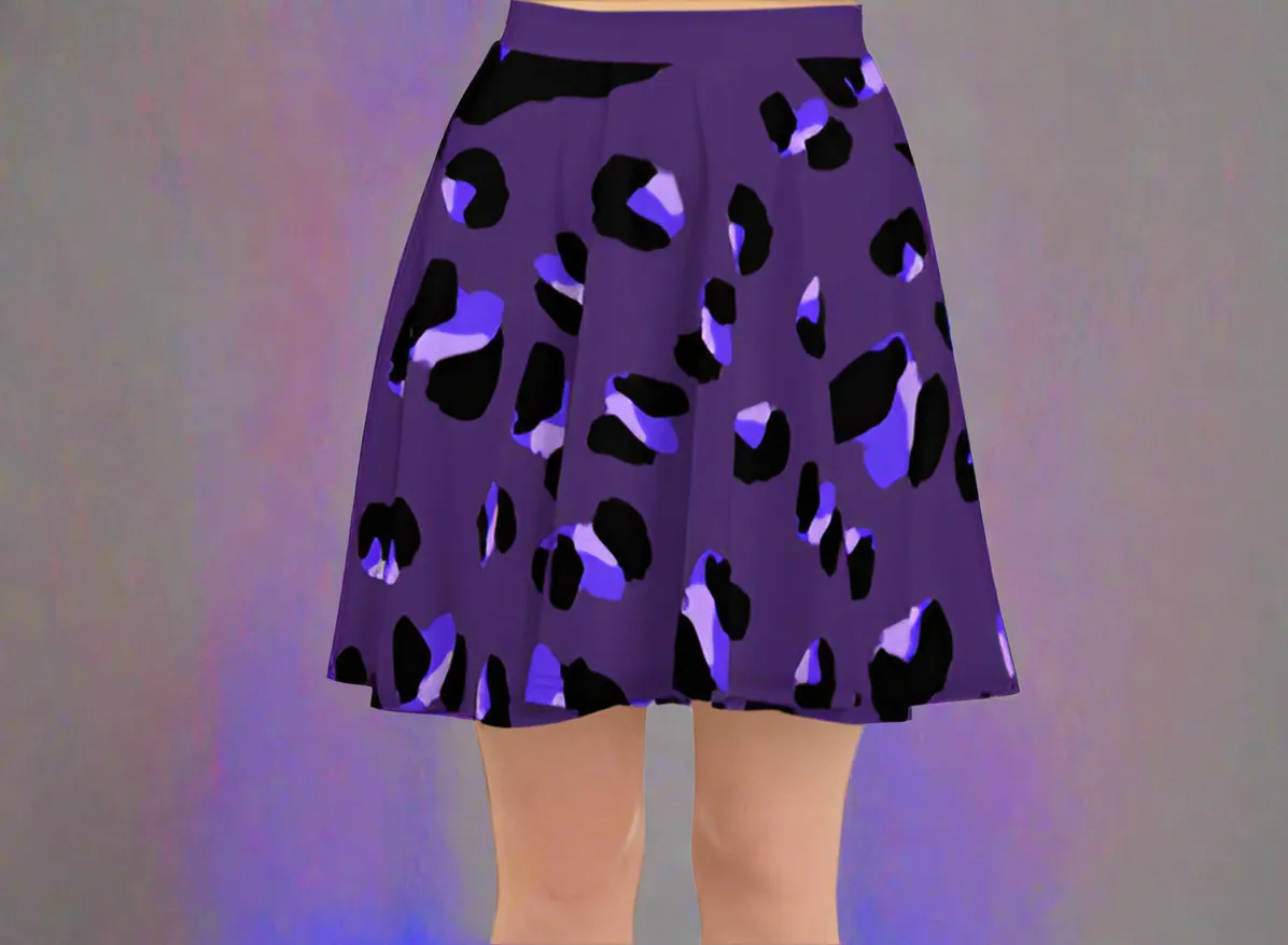 Leopard Print Golf Skirt