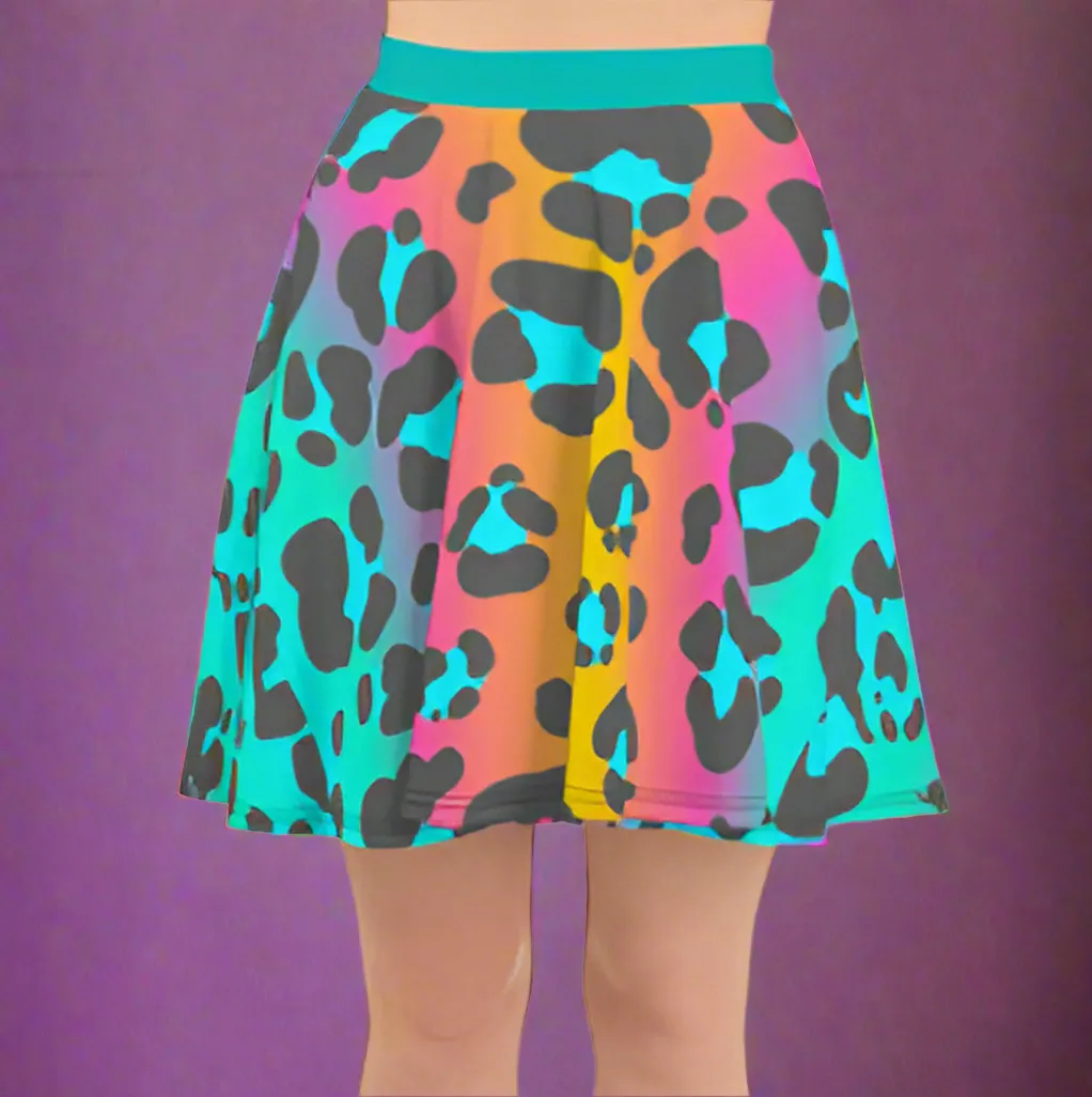 Leopard Print Golf Skirt