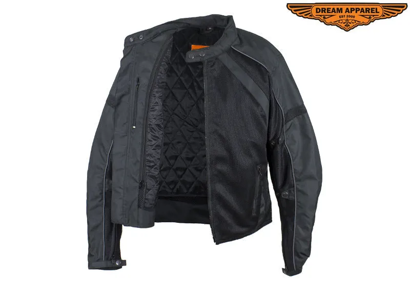 Lightweight Nylon & Mesh Motorcycle Jacket