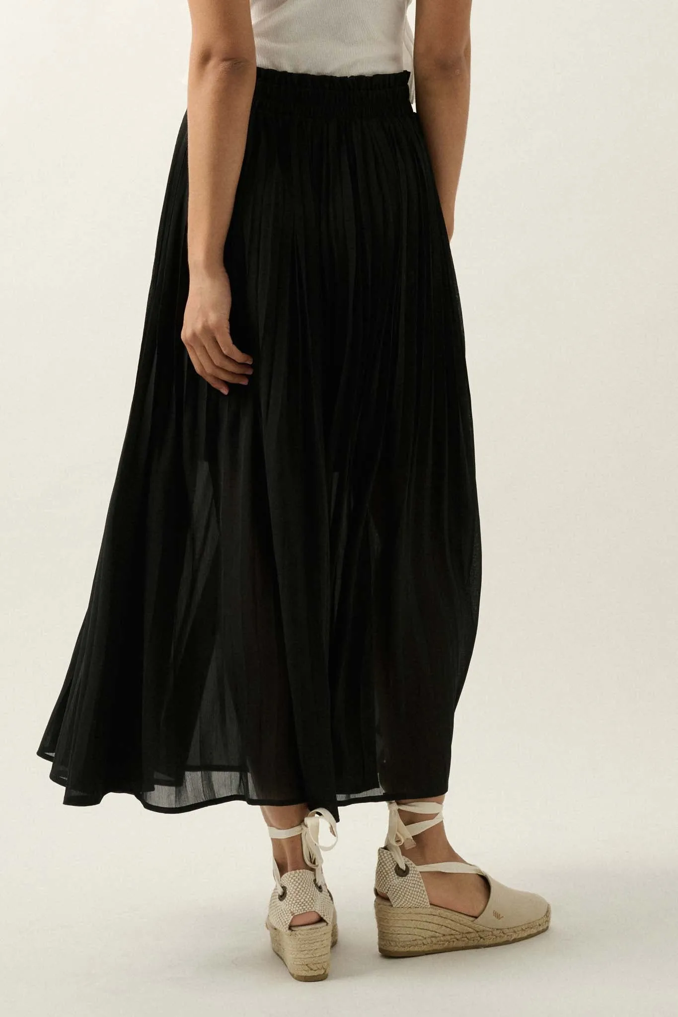 Longing for Love Accordion Pleated Maxi Skirt