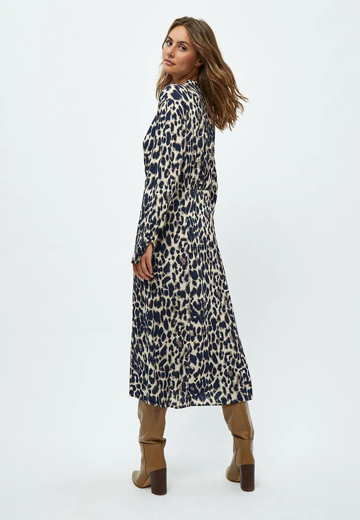 Lova Long Dress - Warm Sand Print