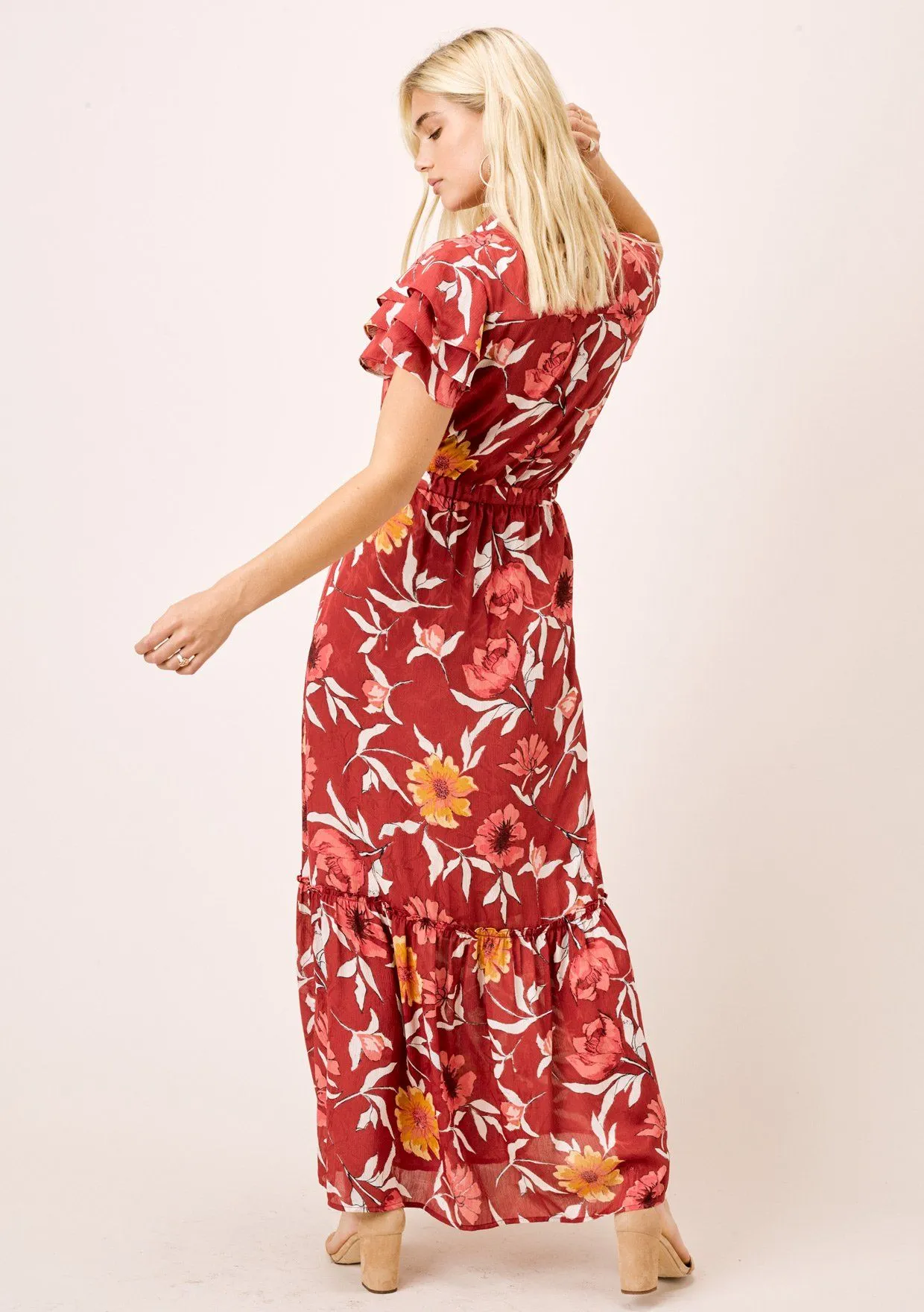 Mara Floral Button Front Dress