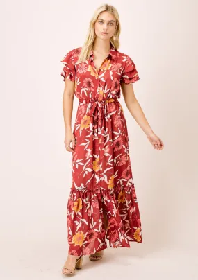 Mara Floral Button Front Dress