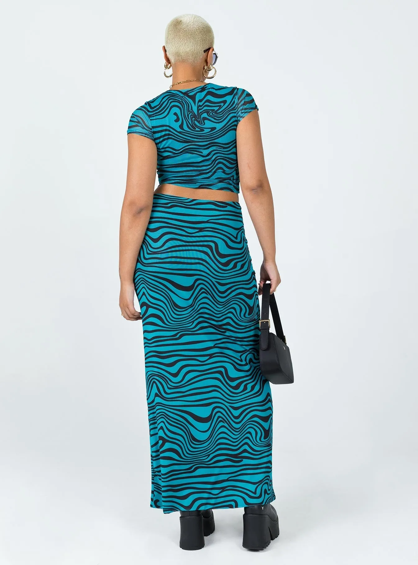 Mariana Maxi Skirt Blue