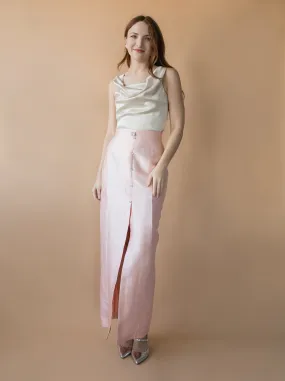 MASON by MASON'S DAUGHTER Leighton Skirt, Blush Silk Wool