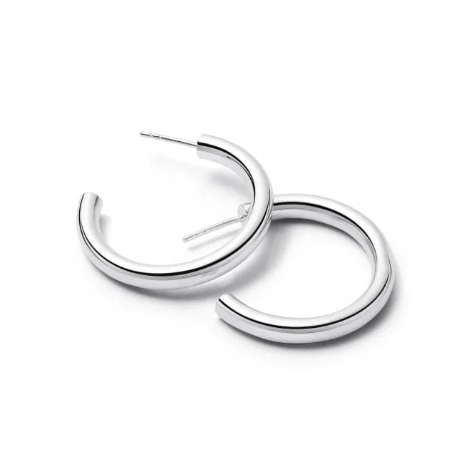 Maxi Bold Hoop In Silver Earrings E3118_SLV