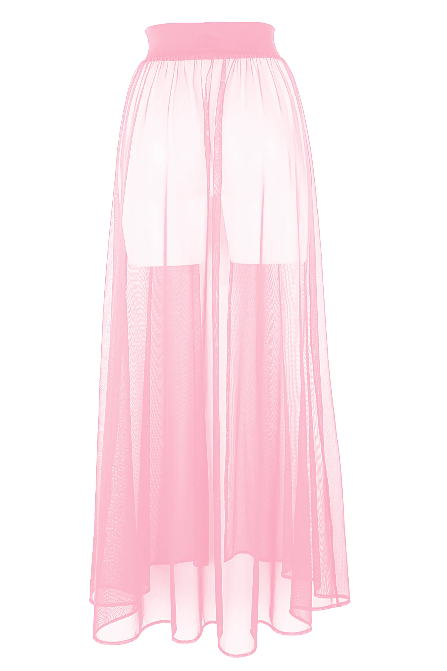 MESH MAXI SKIRT / Cover-up Long Festivals Skirt / RESORT SKIRT BABY PINK