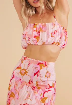 Mink Pink Josie Crop Top in Floral