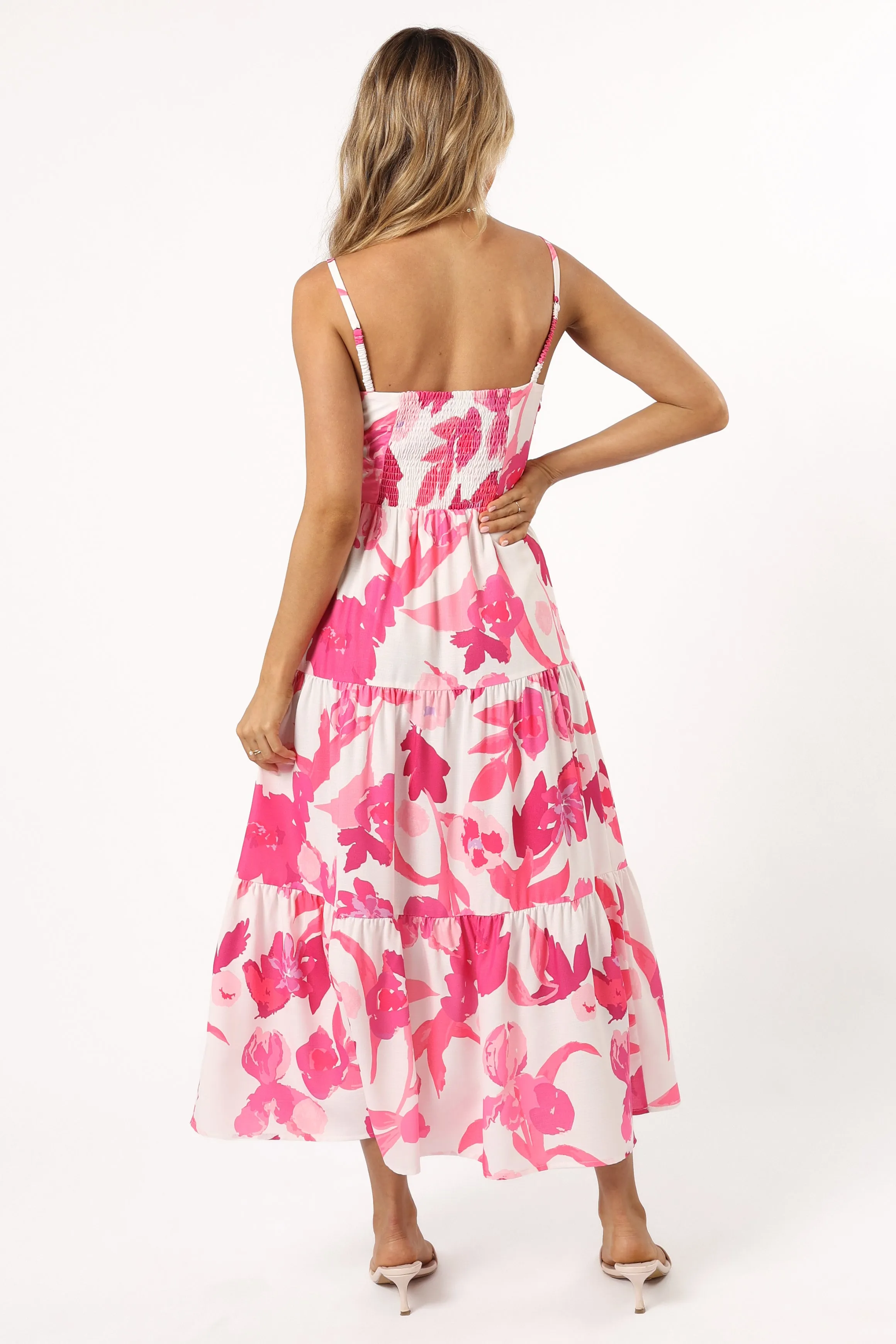 Monika Maxi Dress - Pink Floral