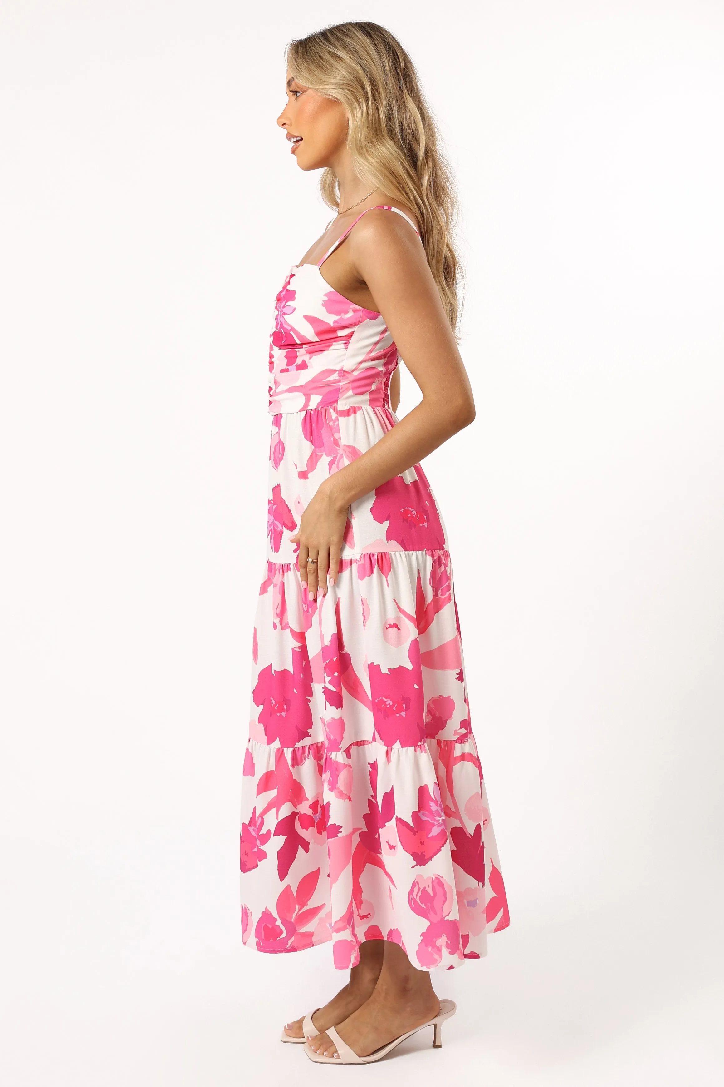 Monika Maxi Dress - Pink Floral