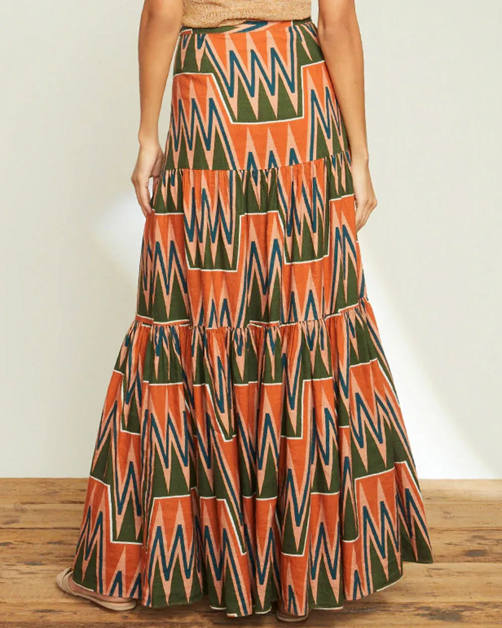 Multi Print Sundance Maxi Skirt