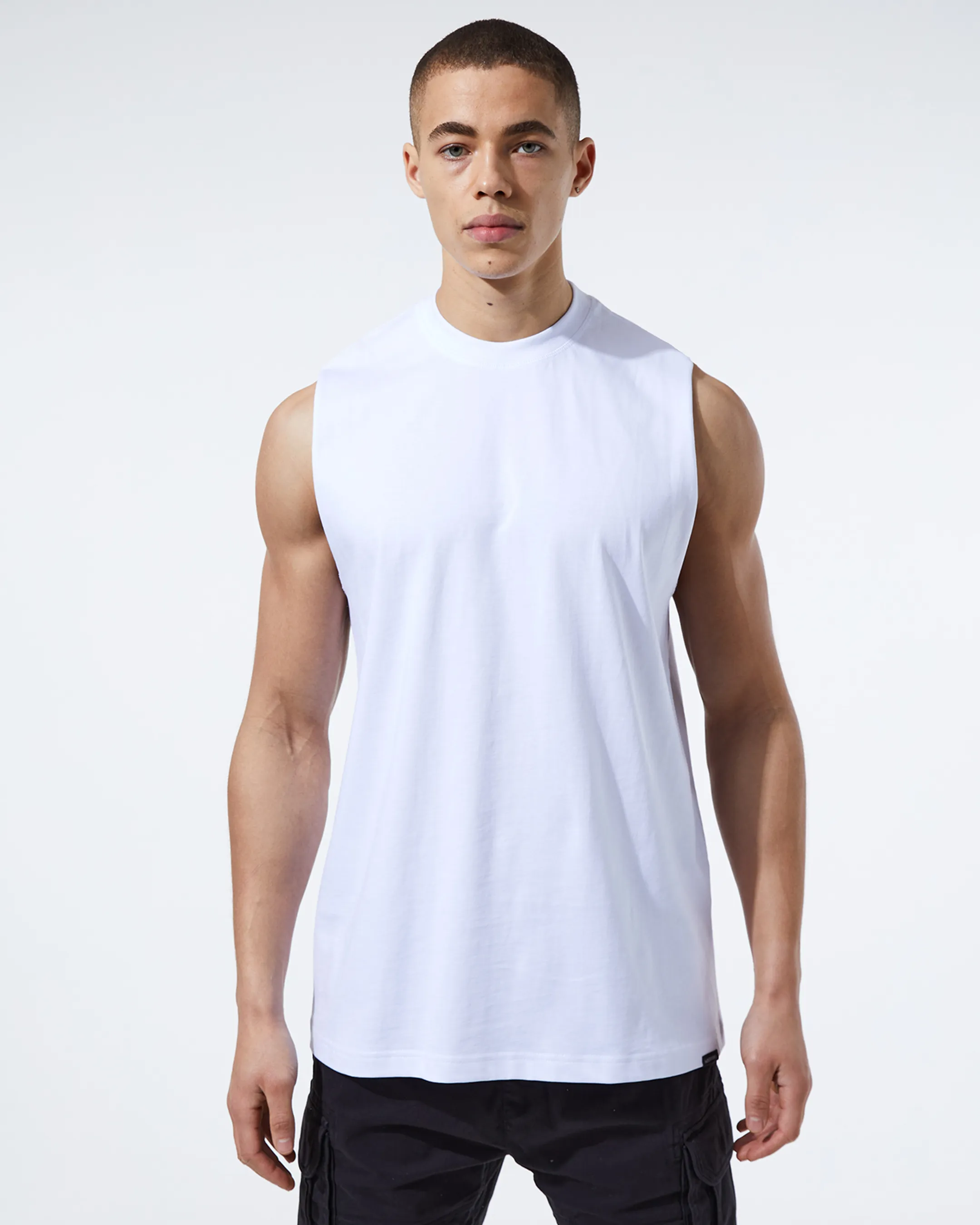 Multipack Cut Off Vest | Black/White