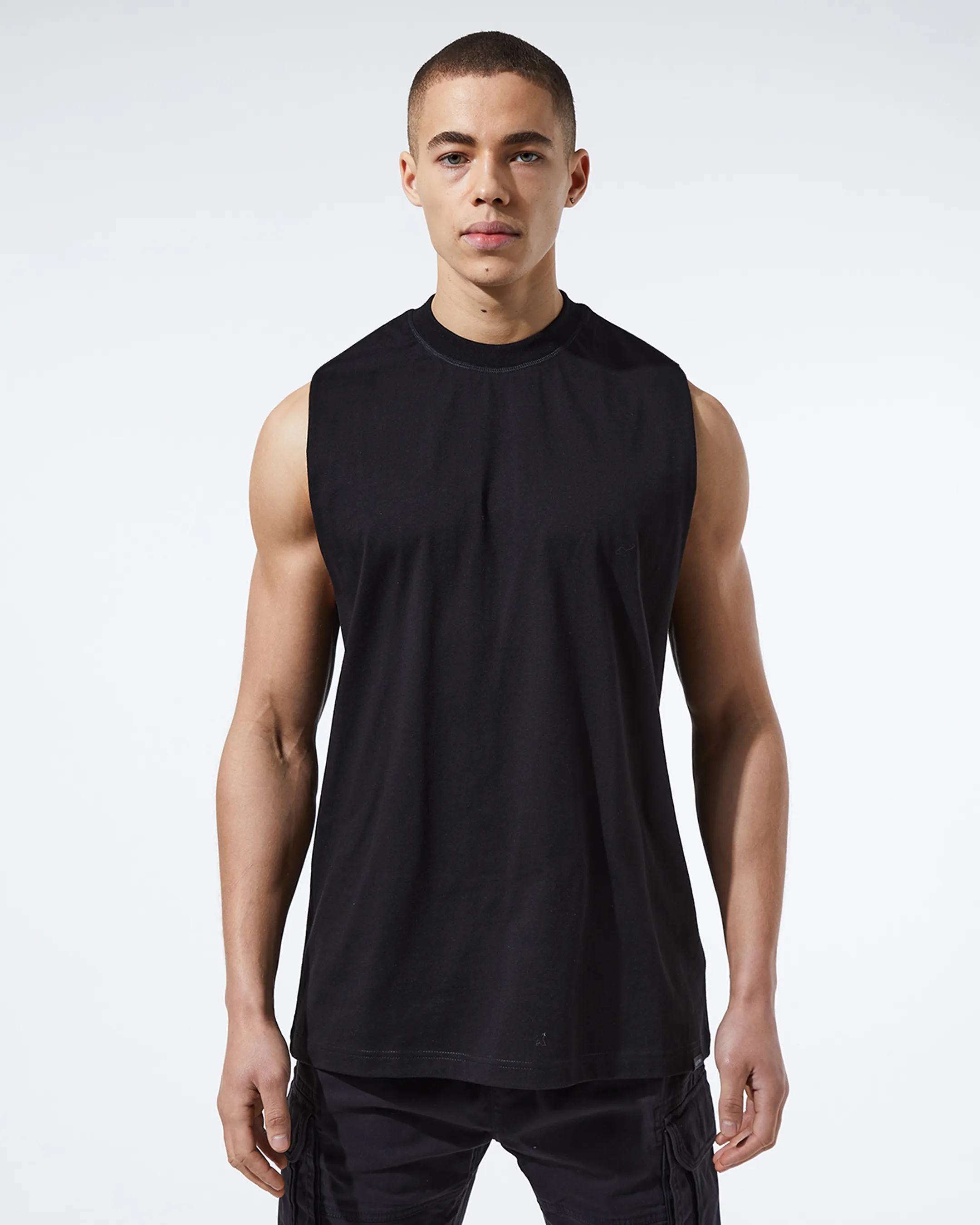 Multipack Cut Off Vest | Black/White