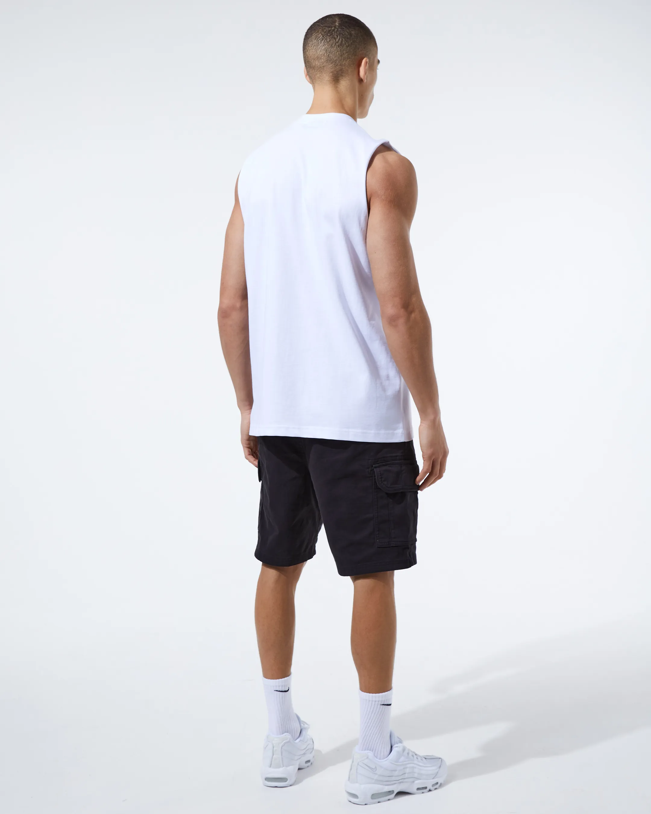 Multipack Cut Off Vest | Black/White