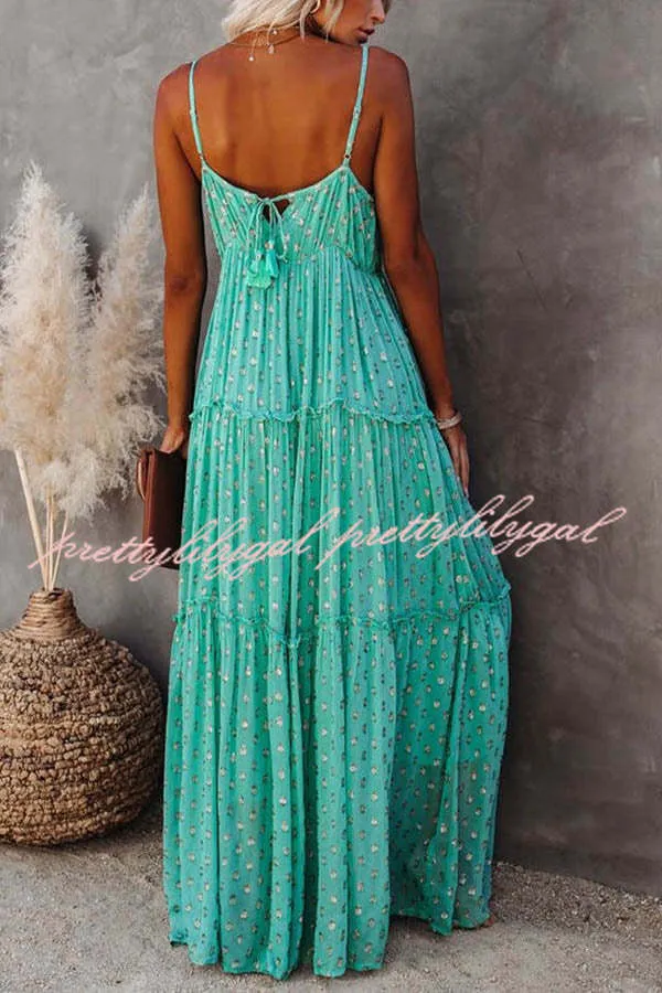 My Fair Lady Adjustable Tiered Maxi Dress