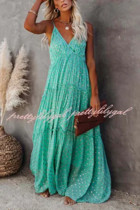 My Fair Lady Adjustable Tiered Maxi Dress