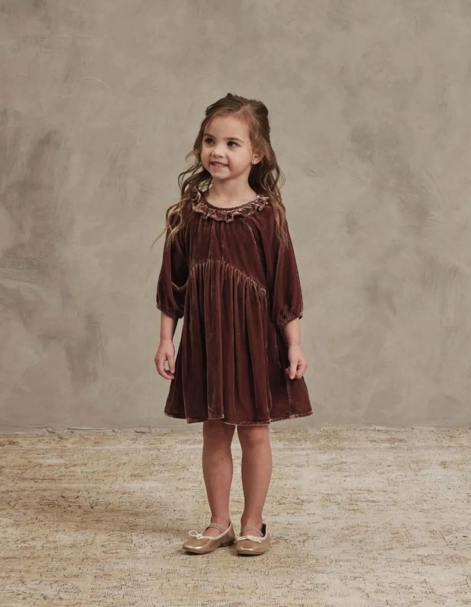 NoraLee Adeline Dress in Wine - Baby and Youth Girls