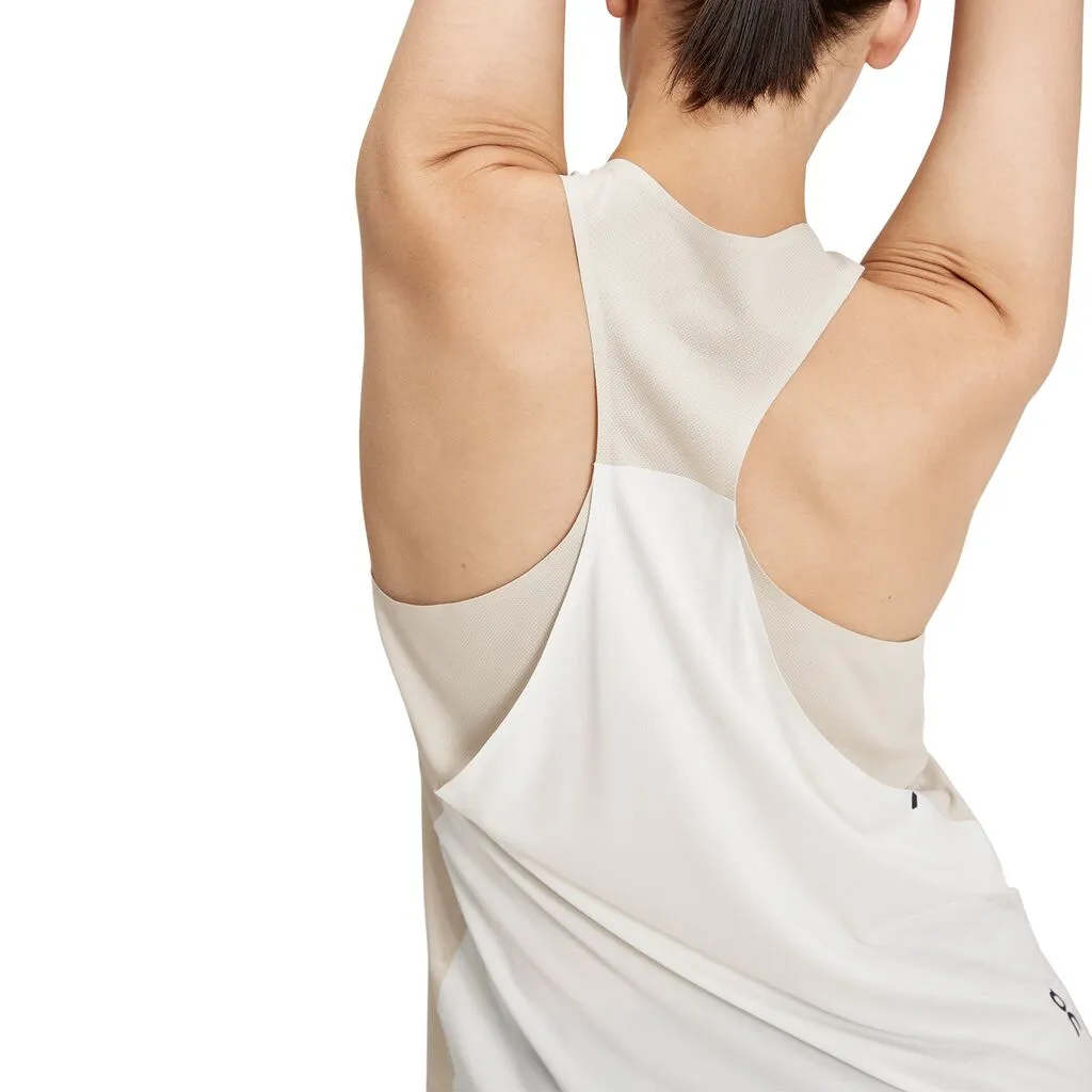 On Running Tank-Tee (Womens) - Pearl/Undyed-White