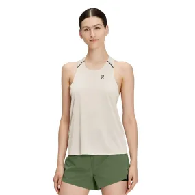 On Running Tank-Tee (Womens) - Pearl/Undyed-White