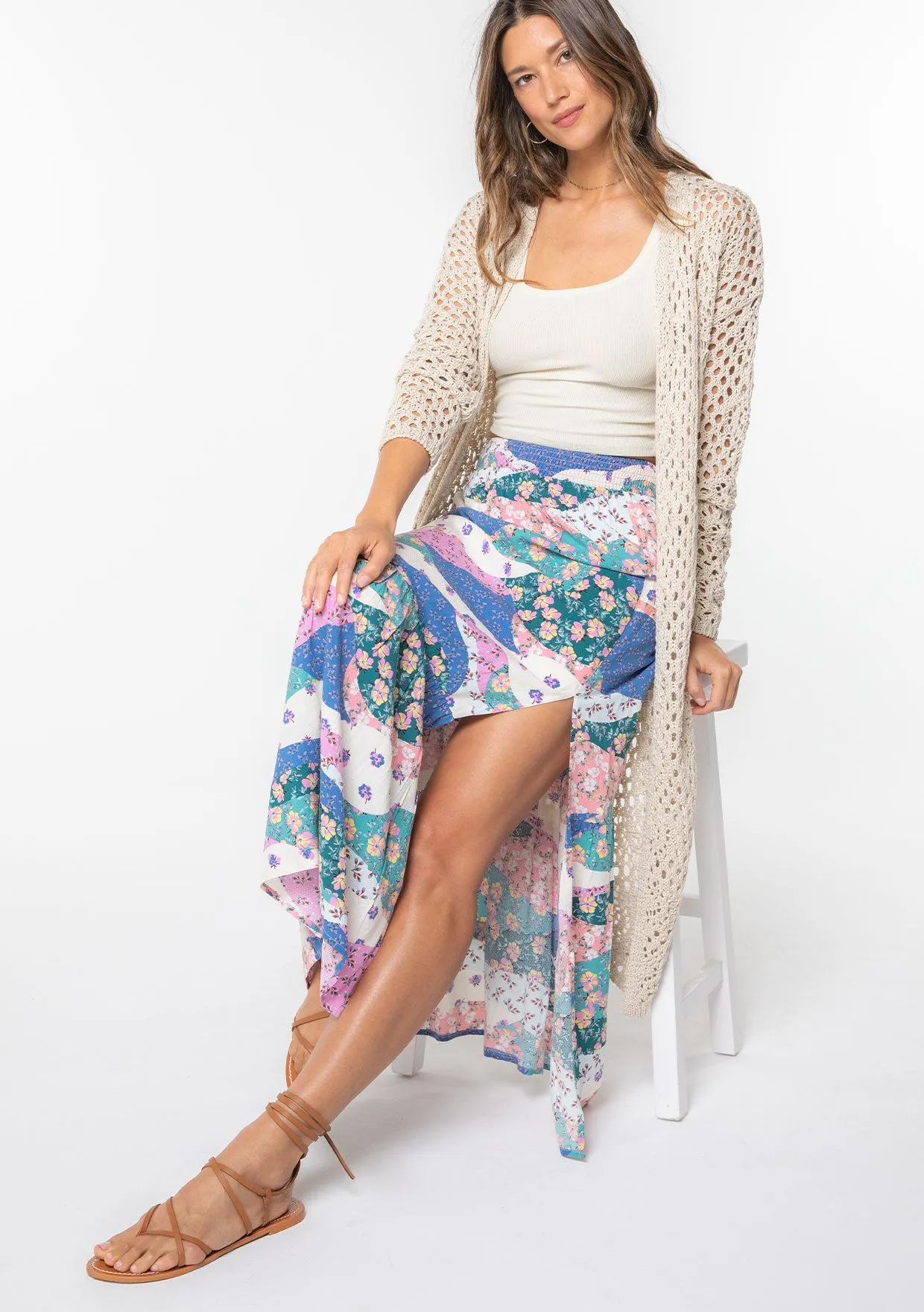 One Step Ahead Maxi Skirt