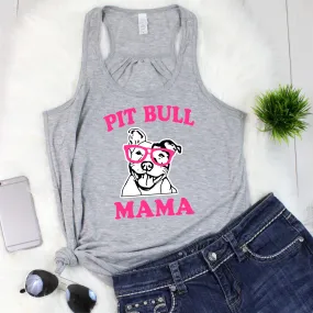 Pit Bull Mama Flowy Racerback Tank